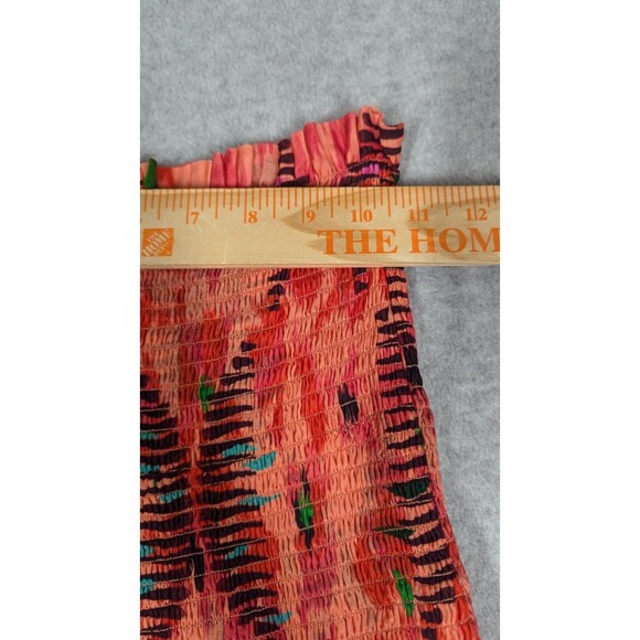 Maria Cher Women Dress Small NWT Smocked Bodice Strapless Asymmetrical Midi - Picture 5 of 9